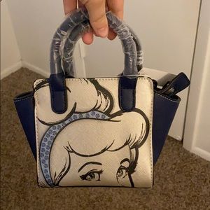 Mini Cinderella purse with long strap inside